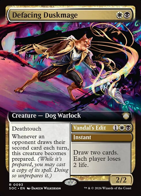 Defacing Duskmage // Vandal's Edit #93 from Secrets of Strixhaven Commander