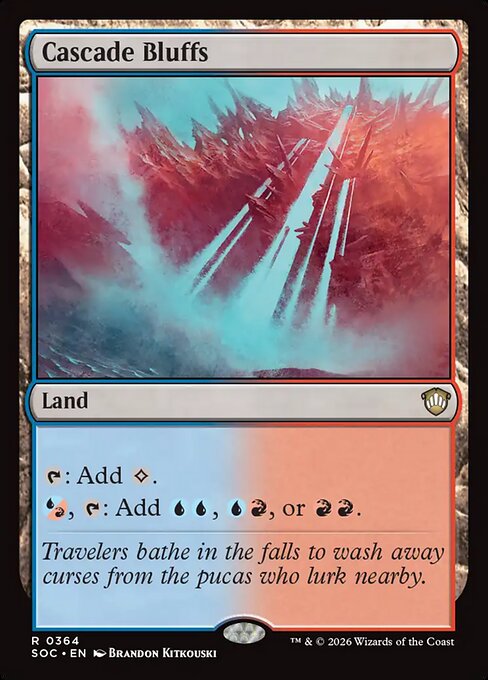 Cascade Bluffs #364 from Secrets of Strixhaven Commander