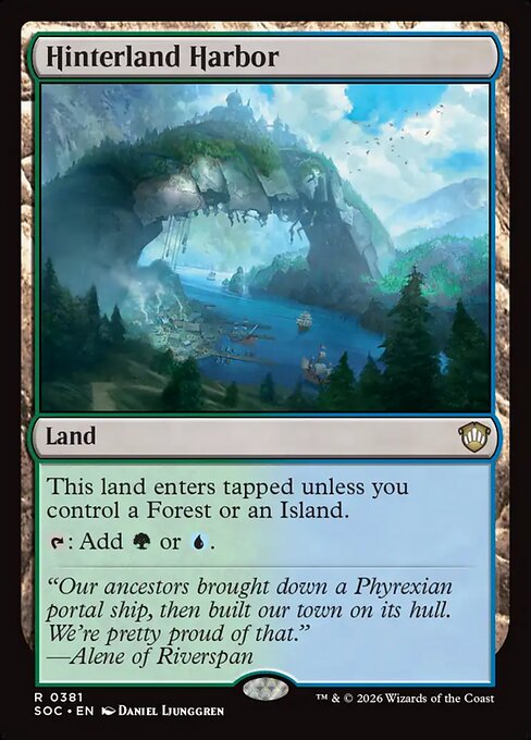 Hinterland Harbor #381 from Secrets of Strixhaven Commander