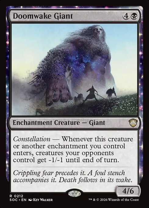 Doomwake Giant #212 from Secrets of Strixhaven Commander