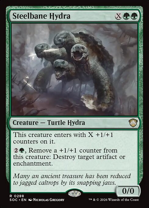 Steelbane Hydra #288 from Secrets of Strixhaven Commander
