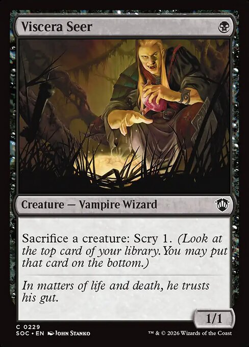 Viscera Seer #229 from Secrets of Strixhaven Commander