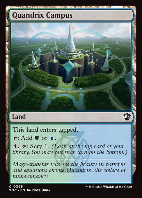 Quandrix Campus #395 from Secrets of Strixhaven Commander