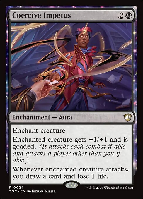 Coercive Impetus #24 from Secrets of Strixhaven Commander
