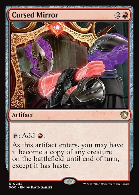 Cursed Mirror #242 from Secrets of Strixhaven Commander