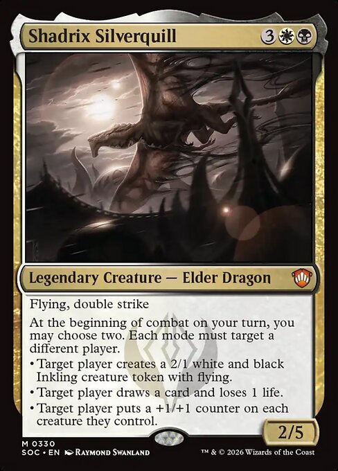 Shadrix Silverquill #330 from Secrets of Strixhaven Commander