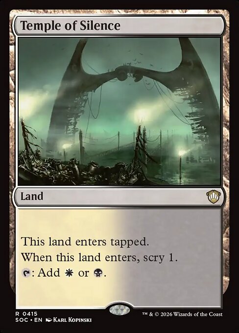 Temple of Silence #415 from Secrets of Strixhaven Commander