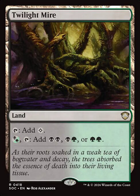 Twilight Mire #418 from Secrets of Strixhaven Commander