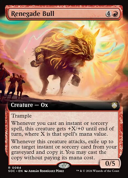 Renegade Bull #84 from Secrets of Strixhaven Commander