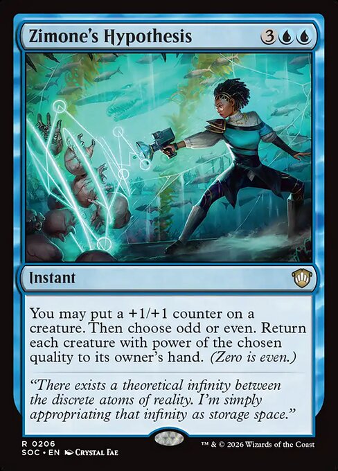 Zimone's Hypothesis #206 from Secrets of Strixhaven Commander
