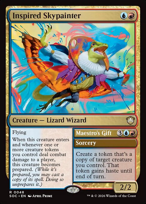 Inspired Skypainter // Maestro's Gift #48 from Secrets of Strixhaven Commander