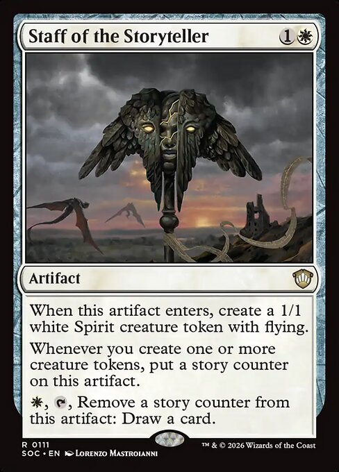 Staff of the Storyteller #111 from Secrets of Strixhaven Commander