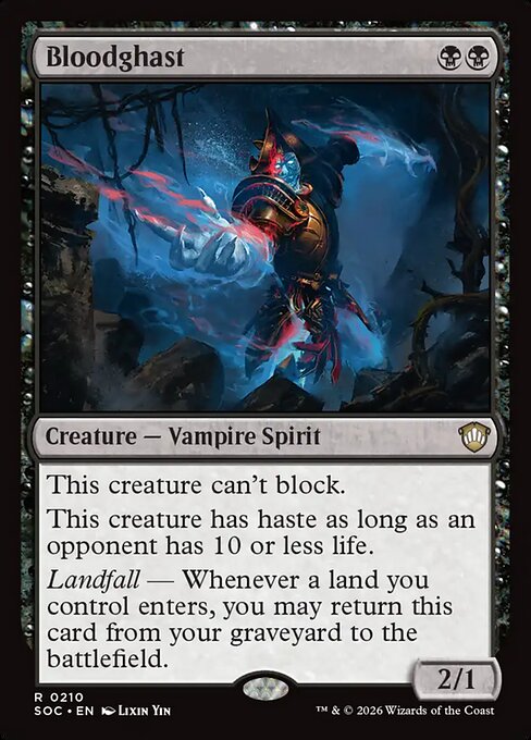 Bloodghast #210 from Secrets of Strixhaven Commander