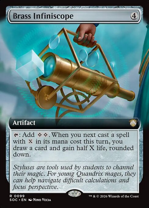 Brass Infiniscope #99 from Secrets of Strixhaven Commander