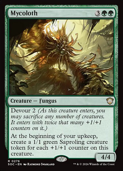 Mycoloth #276 from Secrets of Strixhaven Commander