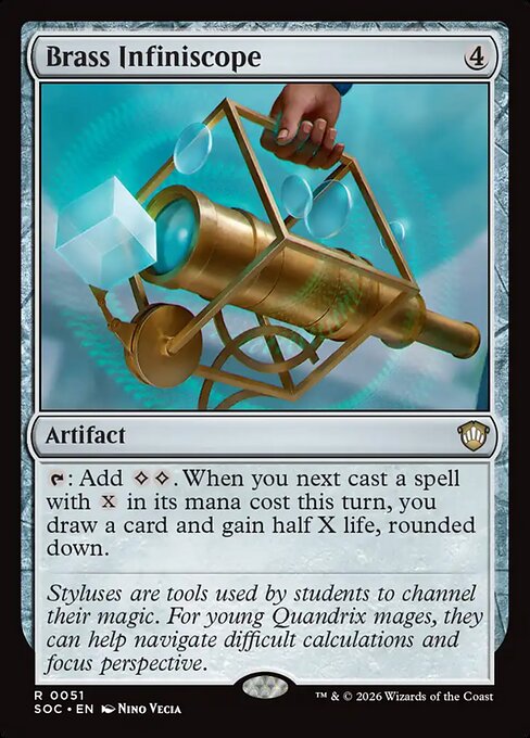 Brass Infiniscope #51 from Secrets of Strixhaven Commander