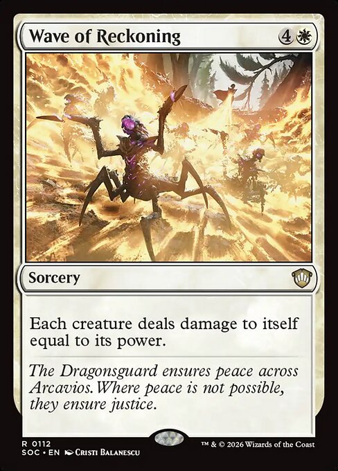 Wave of Reckoning #112 from Secrets of Strixhaven Commander