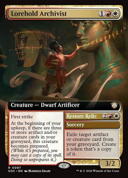 Lorehold Archivist // Restore Relic #97 from Secrets of Strixhaven Commander
