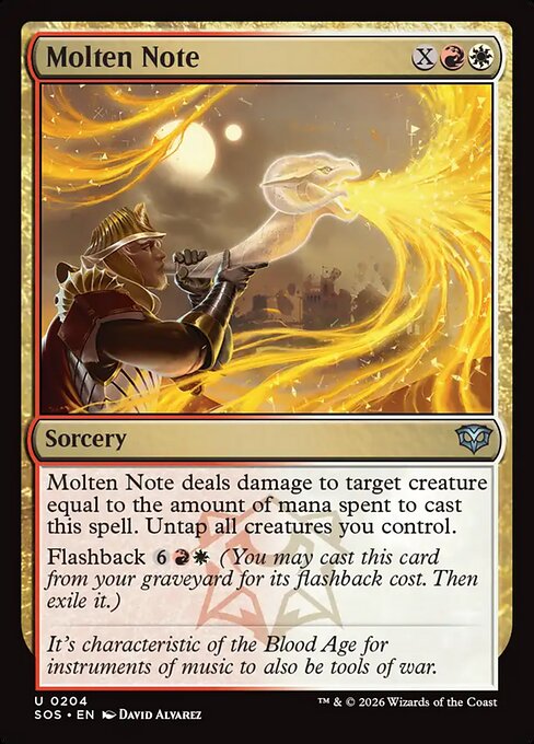 Molten Note #204 from Secrets of Strixhaven