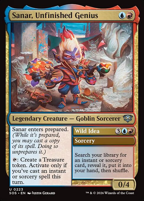 Sanar, Unfinished Genius // Wild Idea #223 from Secrets of Strixhaven
