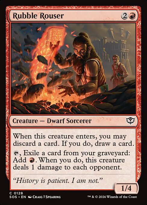 Rubble Rouser #128 from Secrets of Strixhaven