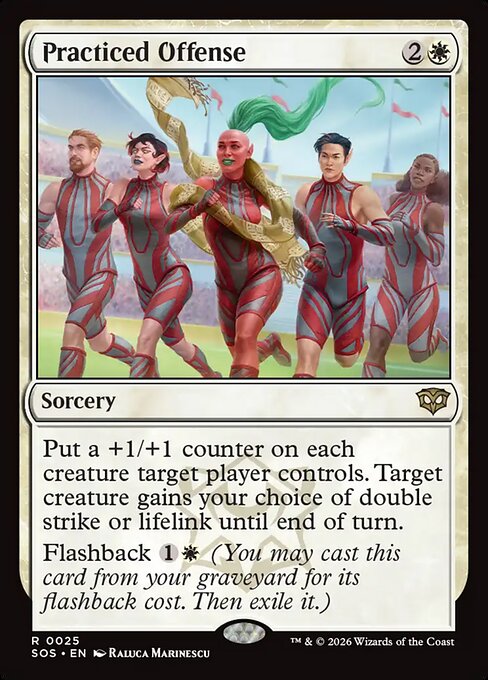 Practiced Offense #25 from Secrets of Strixhaven