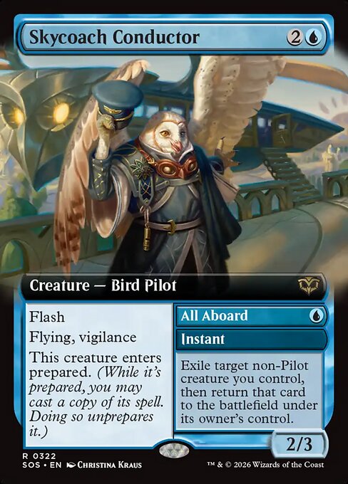 Skycoach Conductor // All Aboard #322 from Secrets of Strixhaven