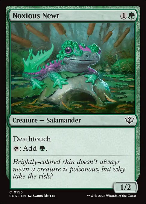 Noxious Newt #155 from Secrets of Strixhaven