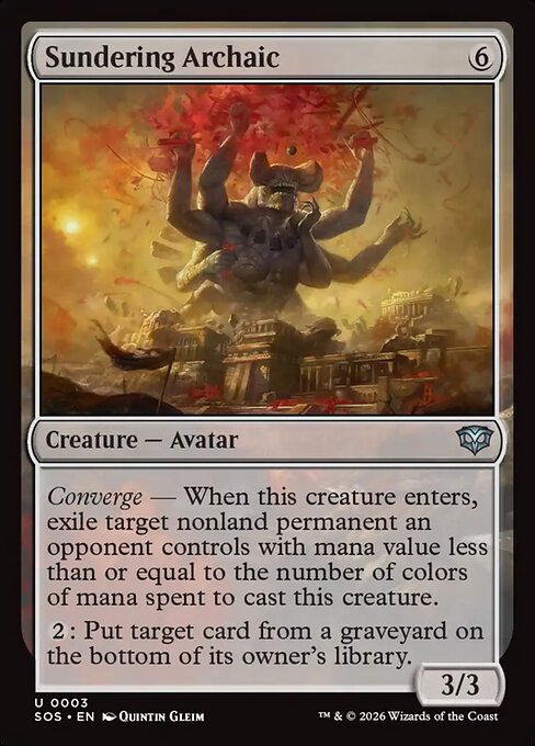 Sundering Archaic #3 from Secrets of Strixhaven