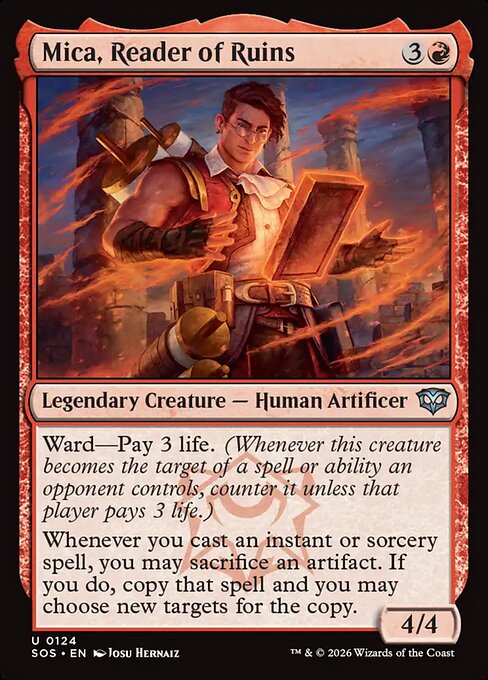 Mica, Reader of Ruins #124 from Secrets of Strixhaven
