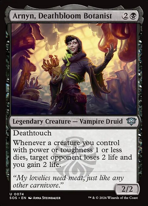 Arnyn, Deathbloom Botanist #74 from Secrets of Strixhaven