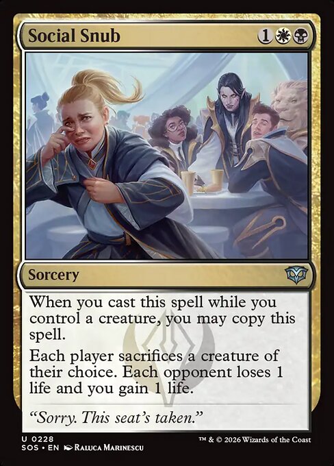 Social Snub #228 from Secrets of Strixhaven