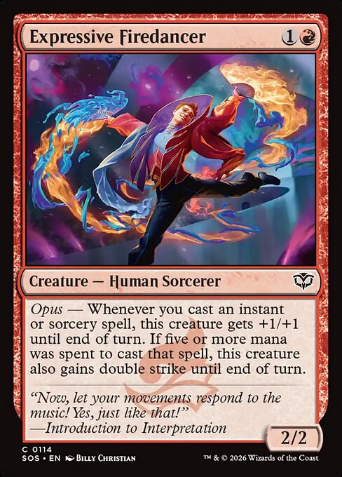 Expressive Firedancer #114 from Secrets of Strixhaven