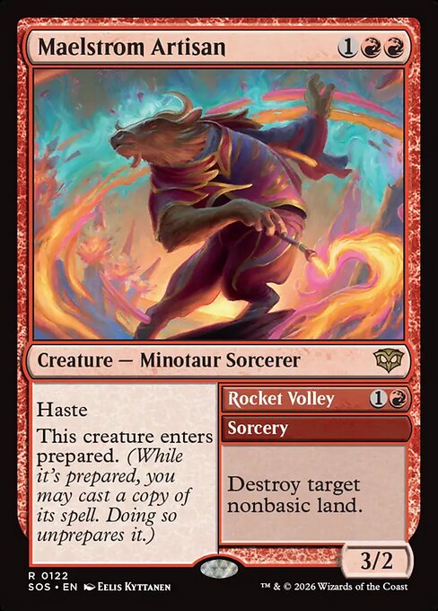 Maelstrom Artisan // Rocket Volley #122 from Secrets of Strixhaven