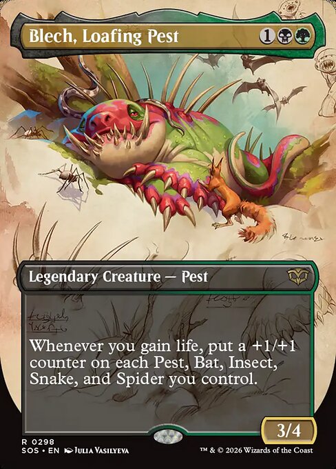 Blech, Loafing Pest #298 from Secrets of Strixhaven