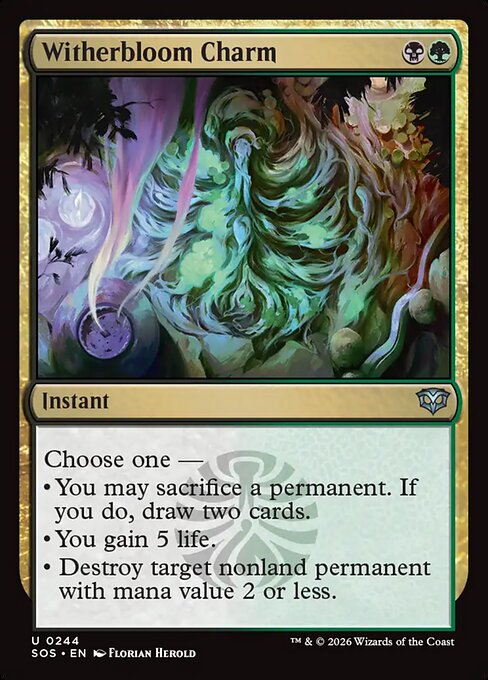 Witherbloom Charm #244 from Secrets of Strixhaven