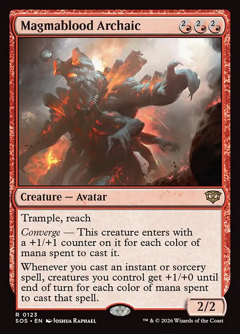 Magmablood Archaic #123 from Secrets of Strixhaven