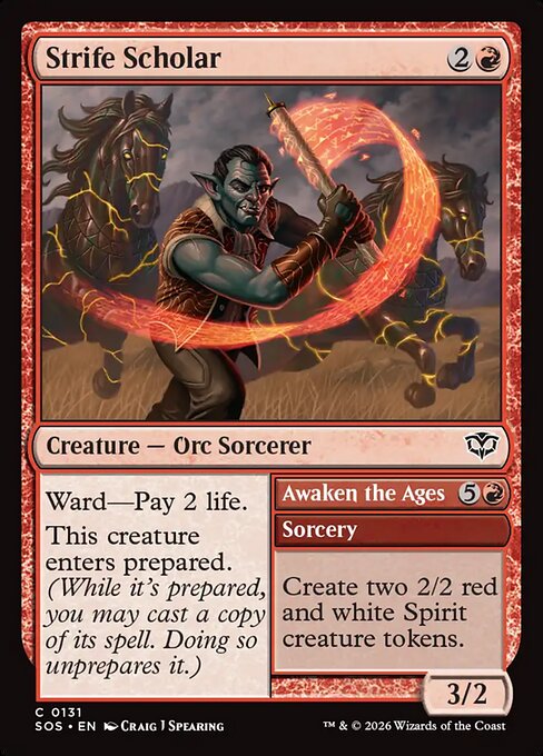 Strife Scholar // Awaken the Ages #131 from Secrets of Strixhaven