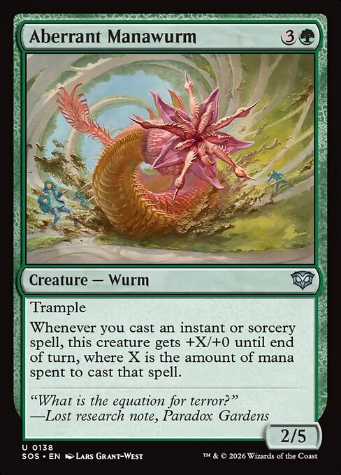 Aberrant Manawurm #138 from Secrets of Strixhaven
