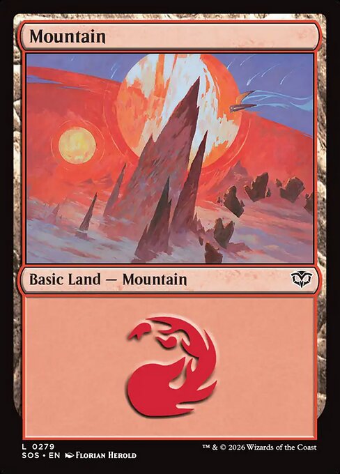 Mountain #279 from Secrets of Strixhaven