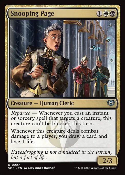 Snooping Page #227 from Secrets of Strixhaven