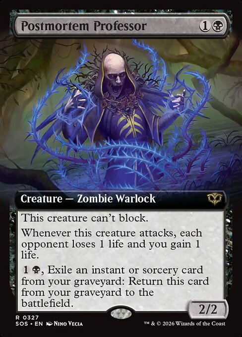 Postmortem Professor #327 from Secrets of Strixhaven