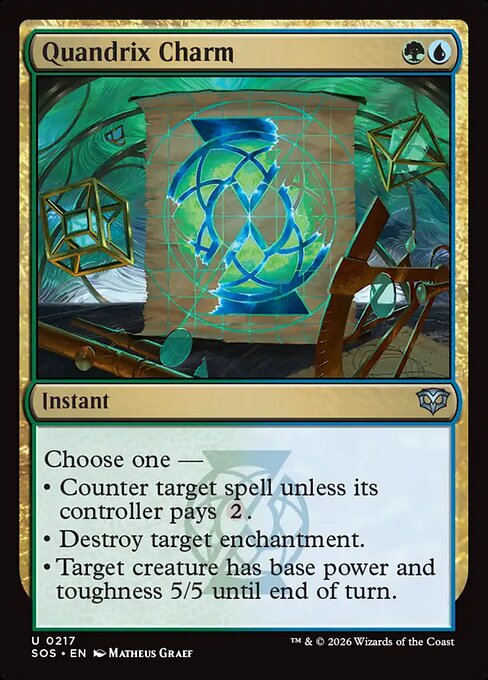 Quandrix Charm #217 from Secrets of Strixhaven