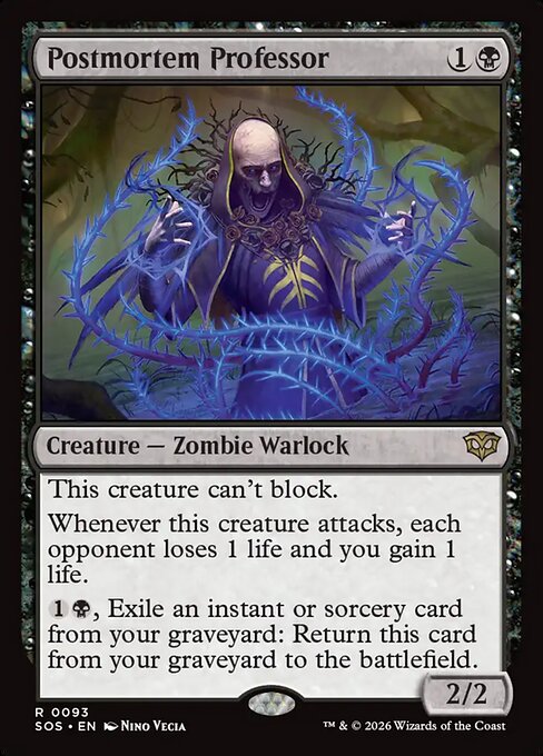 Postmortem Professor #93 from Secrets of Strixhaven