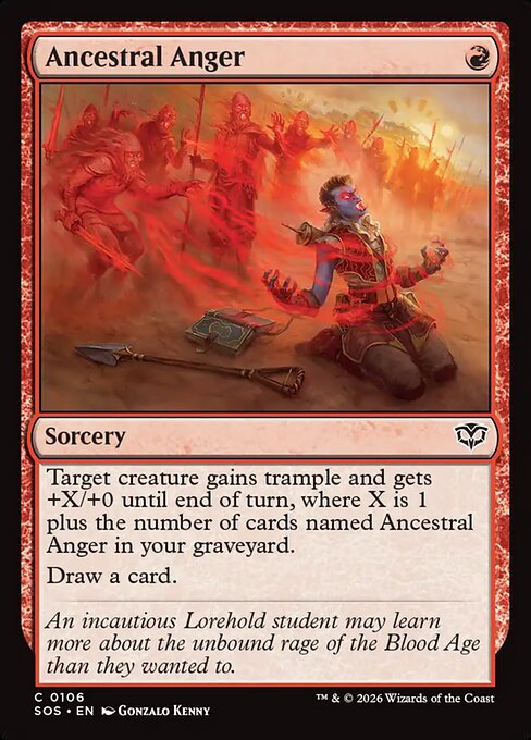 Ancestral Anger #106 from Secrets of Strixhaven