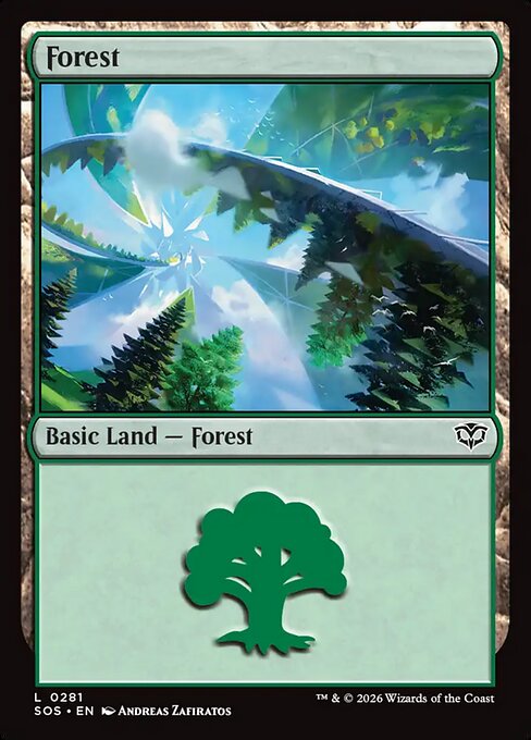 Forest #281 from Secrets of Strixhaven