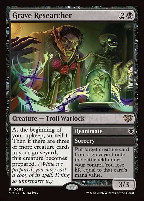 Grave Researcher // Reanimate #85 from Secrets of Strixhaven