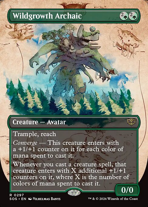 Wildgrowth Archaic #297 from Secrets of Strixhaven