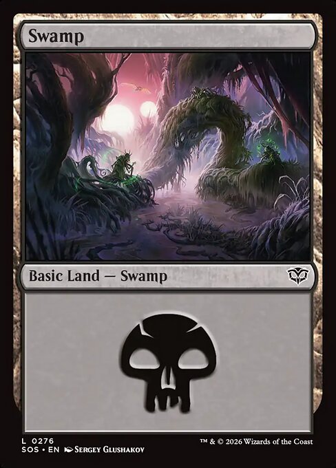 Swamp #276 from Secrets of Strixhaven