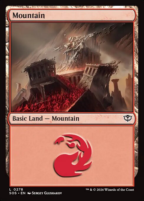 Mountain #278 from Secrets of Strixhaven